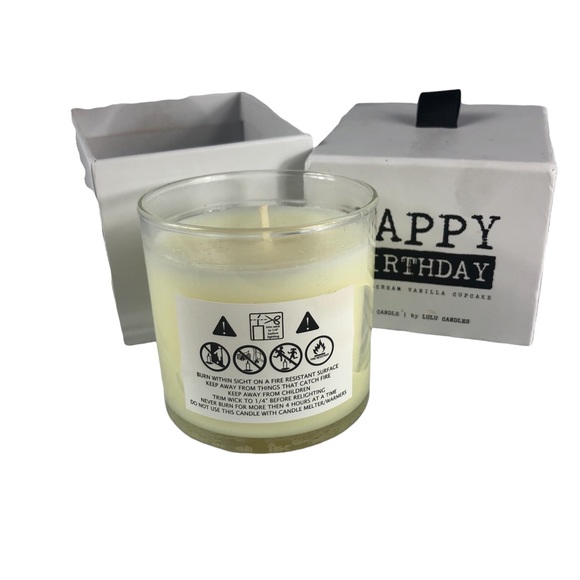 Happy Birthday Buttercream Vanilla Cupcake Candle from Lulus Candles - Picture 5 of 9